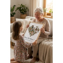 Affiche photo coeur personnalisée