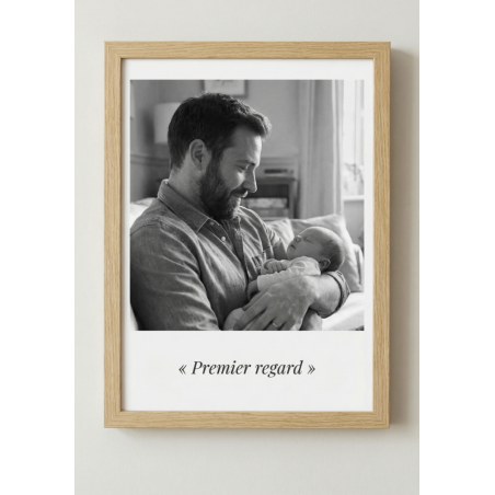 Affiche personnalisée photo et texte