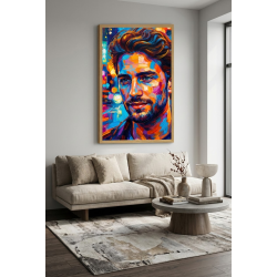 Portrait peinture contemporaine personnalisé