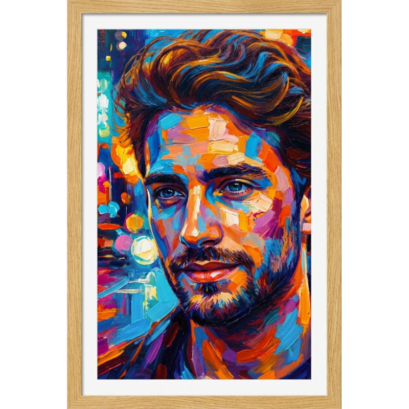 Portrait peinture contemporaine personnalisé