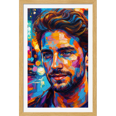 Portrait peinture contemporaine personnalisé