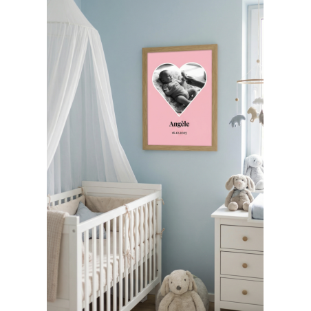 Affiche amour personnalisée romantique