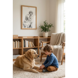 Portrait croquis personnalisé artistique