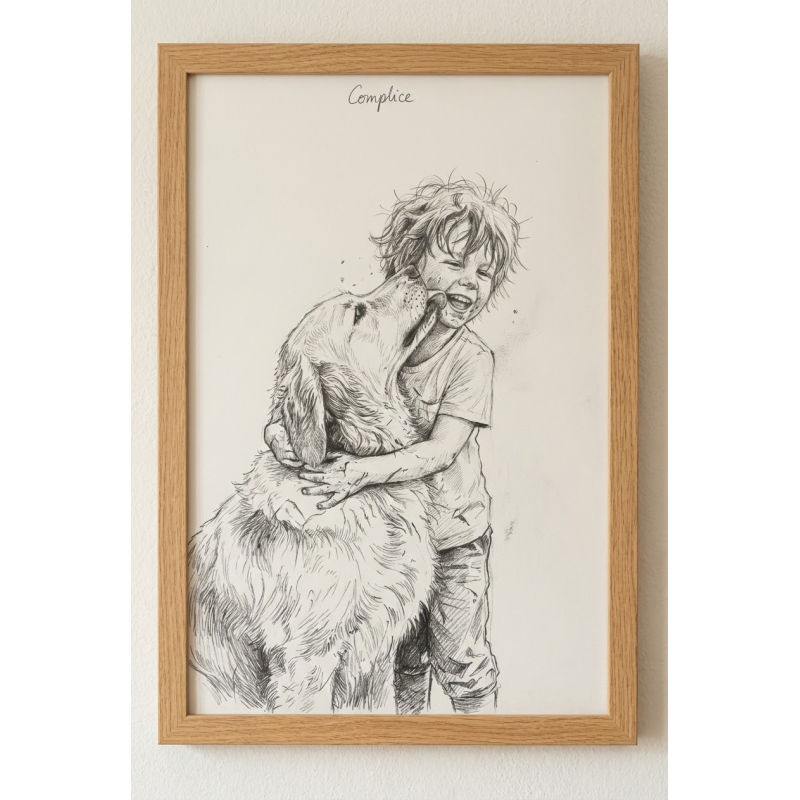 Portrait croquis personnalisé artistique