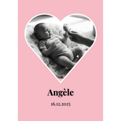 Affiche amour personnalisée romantique