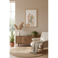 Portrait personnalisé effet doux moderne