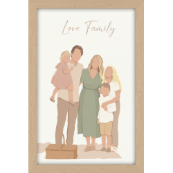 Portrait personnalisé effet doux moderne