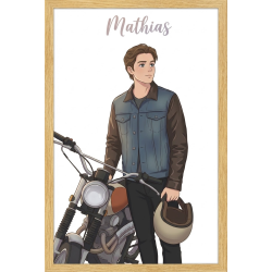 Portrait manga personnalisé style animé