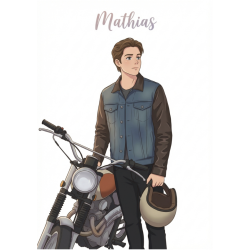 Portrait manga personnalisé style animé