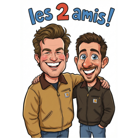 Caricature personnalisée drôle et originale