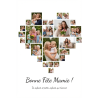 Affiche photo coeur personnalisée