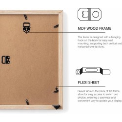 Cadre Bois couleur chêne clair